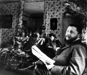 Thadée Natanson and his wife Misia Godebska in the drawing room of their apartment in the rue Saint-Florentin, Paris, c.1899